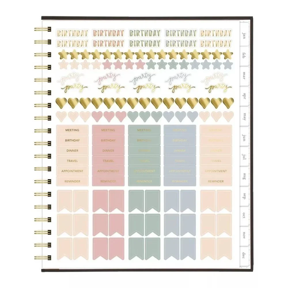 Planner Agenda Sugar Paper Polka Dot 2022-2023 Weekly/Monthly Hardcover